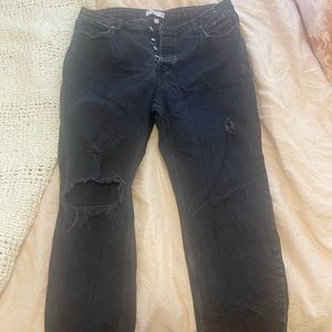 Abercrombie Curve Love High Rise Dad Jeans